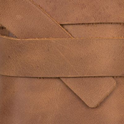 Alternate image for Handmade Leather Cable Case from Peru Rugged Modernity