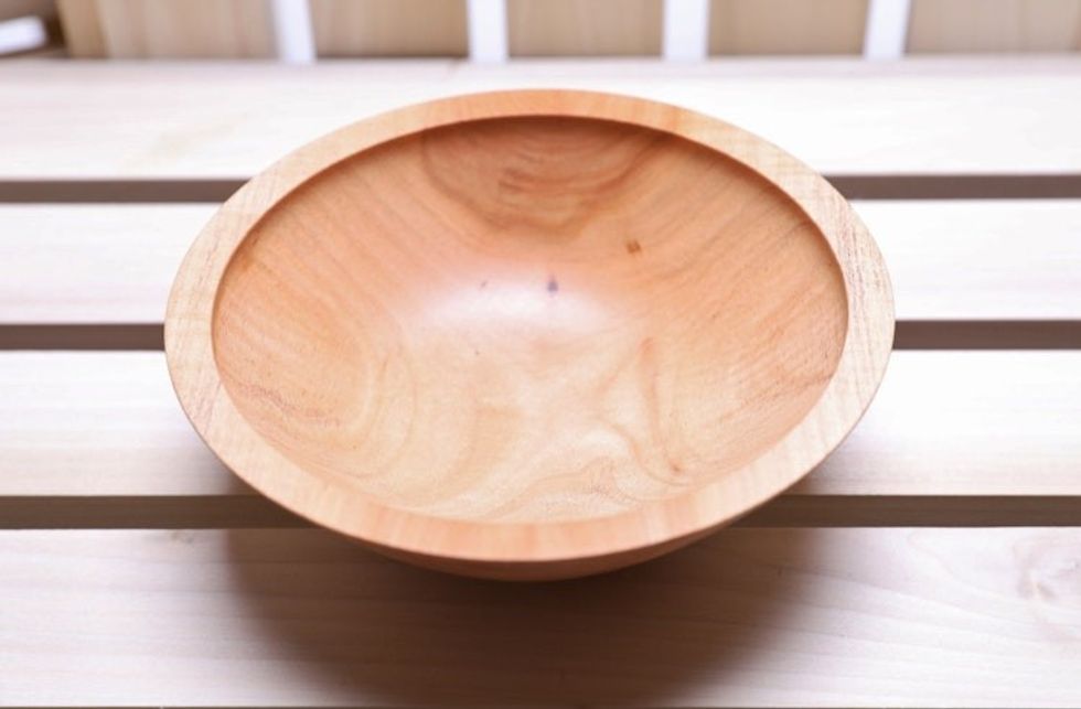 #2304 Small Sugar Maple Wooden Bowl 6 1/8" X 2 1/8"