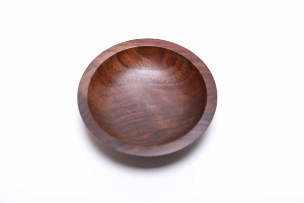 #2431 Claro Walnut Wooden Ring Dish 4 1/8" x 1"