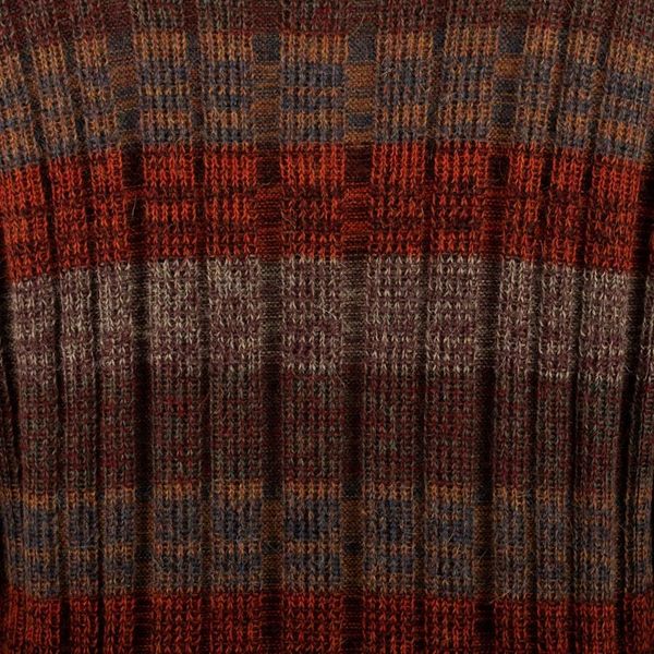 Alternate image for Mens Zippered 100 Alpaca Sweater in Nasturtium Hues Nasturtium Traveler