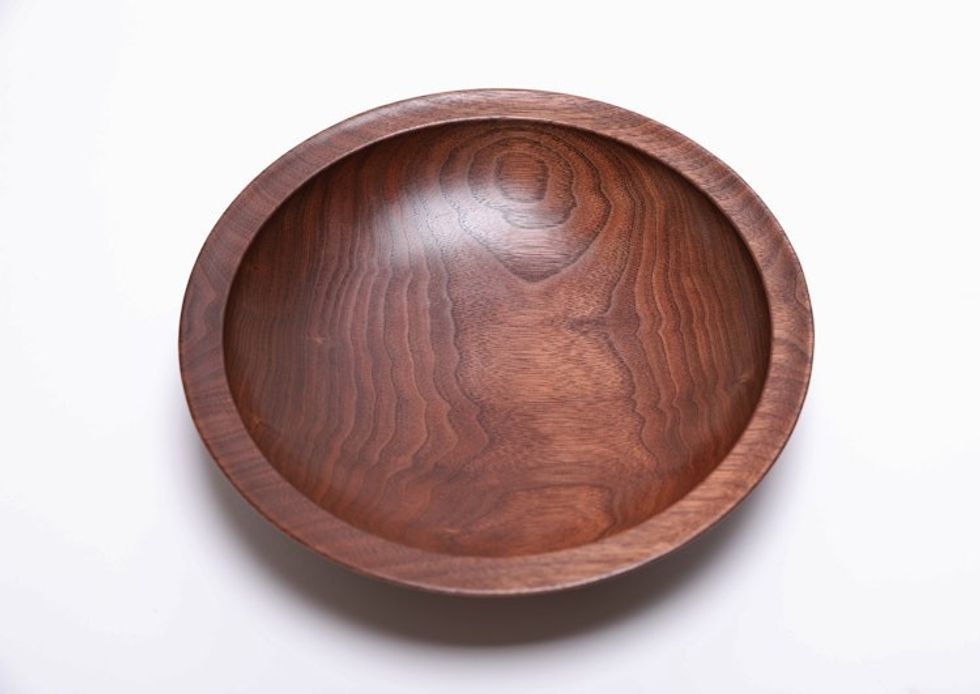 #2468 Handcrafted Wild Black Walnut Wooden Bowl