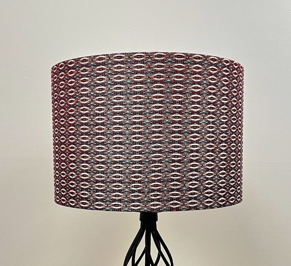 15" Handcrafted Velvet Opera Diamond Lampshade