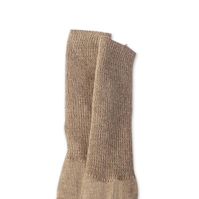 Alternate image for Ecru Baby Alpaca Blend Socks with Copper Fiber Ecru Comfort
