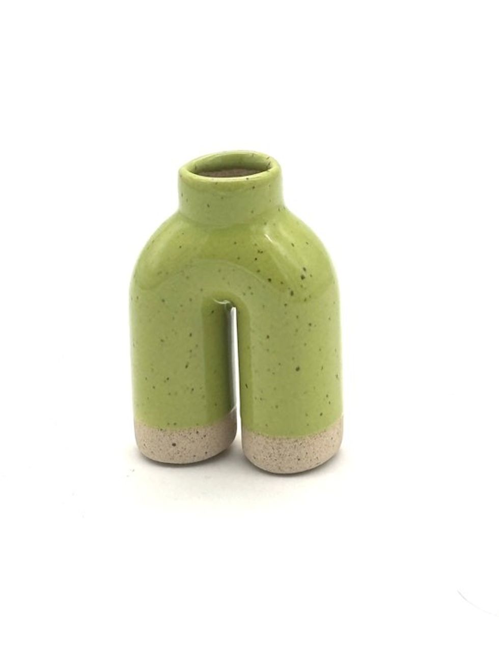 Lime Split Bud Vase