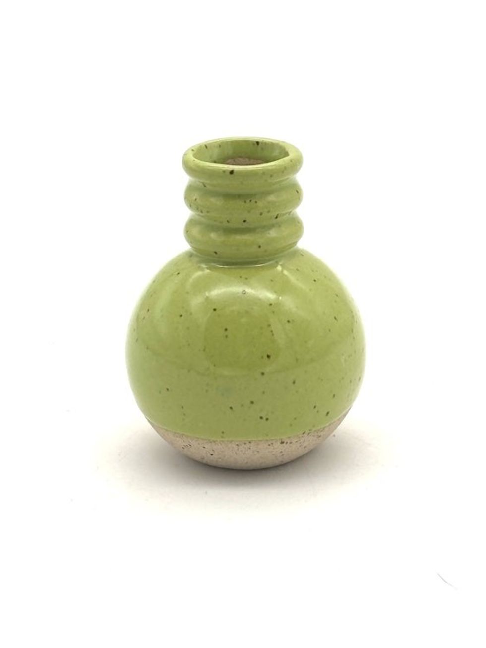 Lime Round Bud Vase