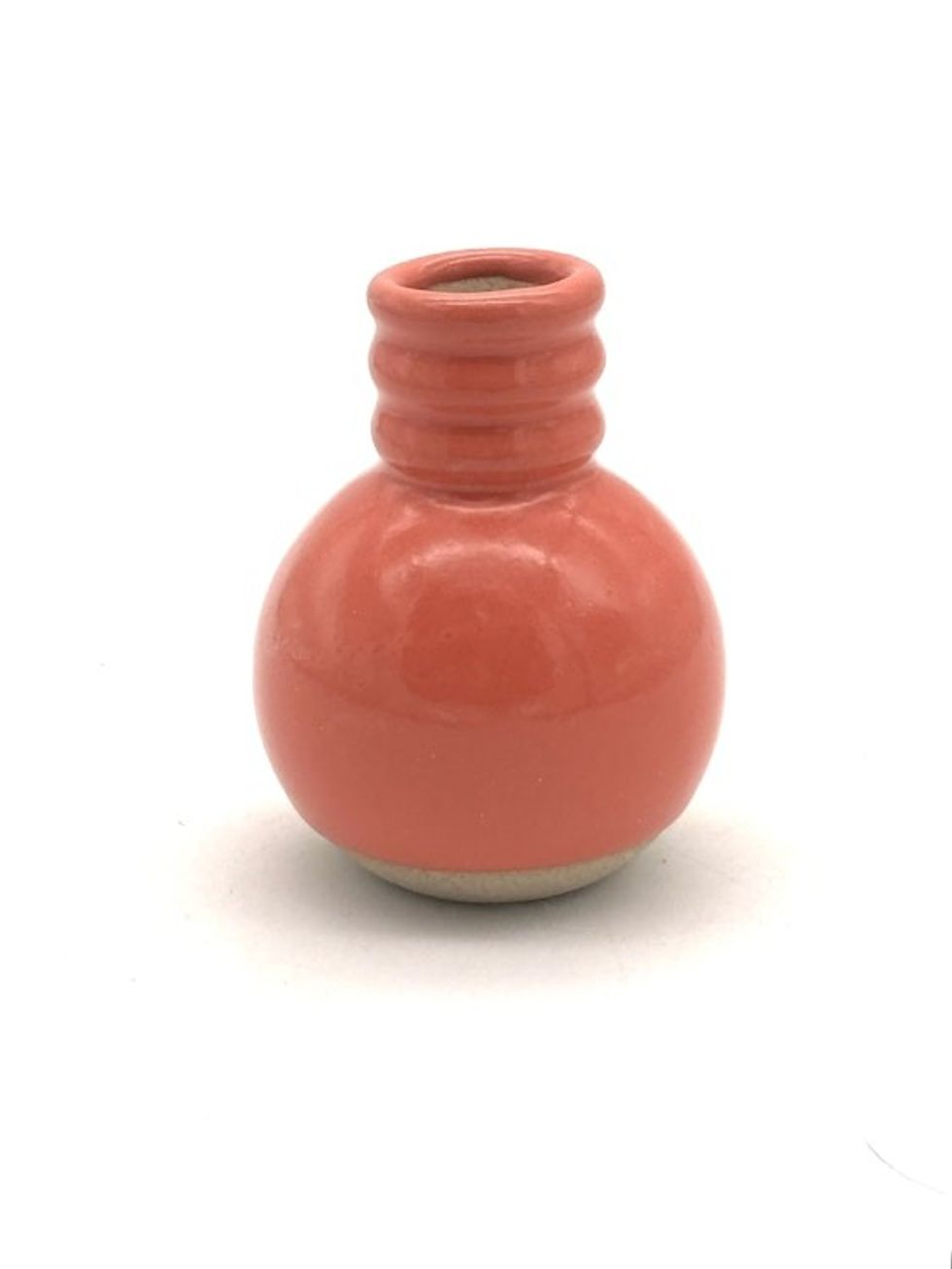 Red Round Bud Vase