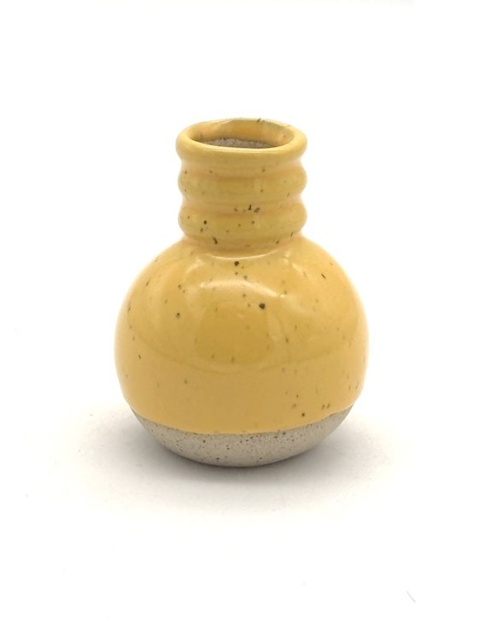 Yellow Round Bud Vase