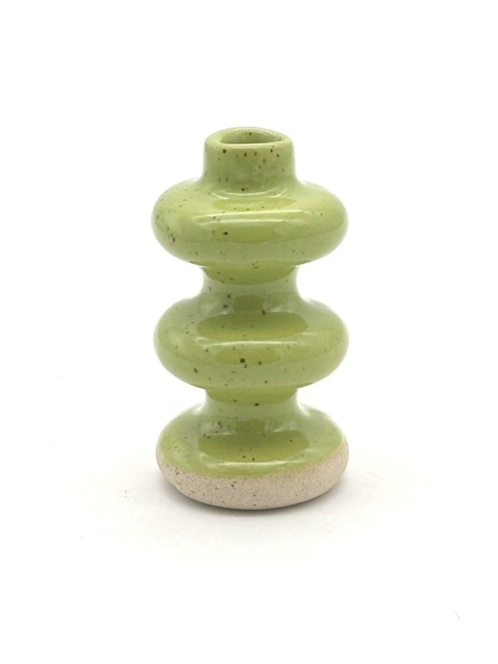 Lime Bubble Bud Vase