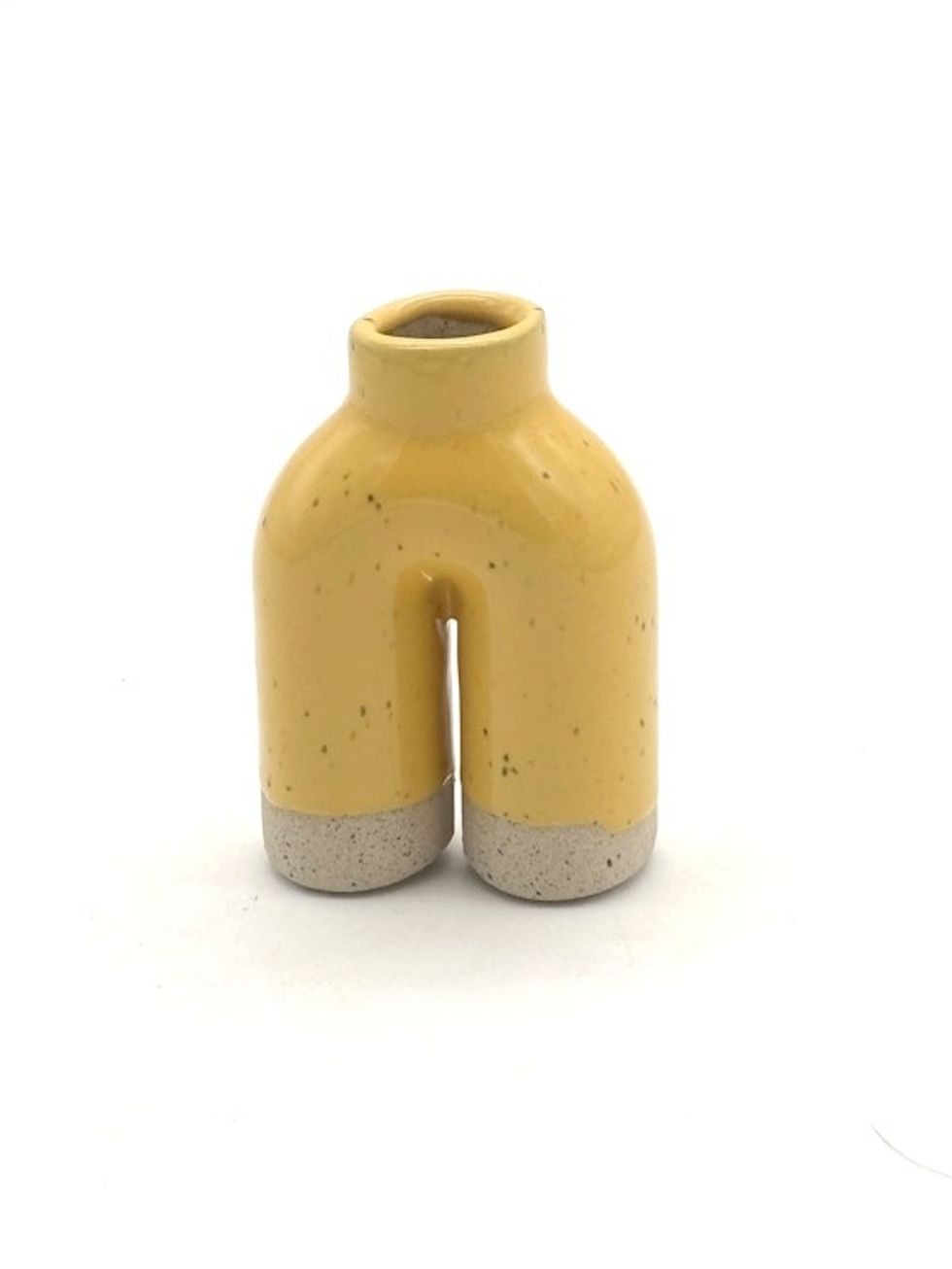 Yellow Split Bud Vase