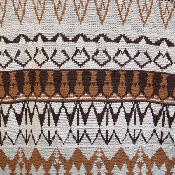 Alternate image for Geometric Brown Acrylic and Baby Alpaca Blend Pullover Chocolate Peaks