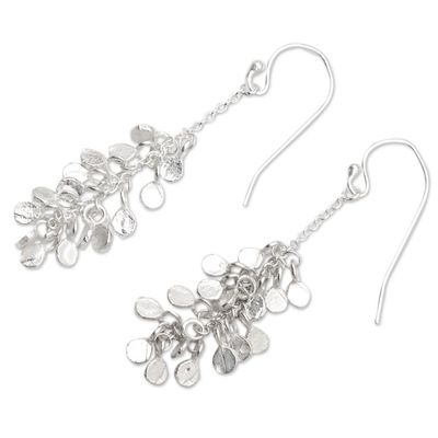 Alternate image for Artisan Crafted Sterling Silver Dangle Earrings Sprinkling Seeds