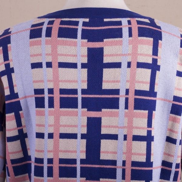 Alternate image for Hand Made Cotton Blend Plaid Oversized Top from Peru Melon Spring T-Shirt