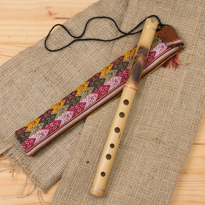 Alternate image for Peruvian Bamboo Quena Flute Night Owl