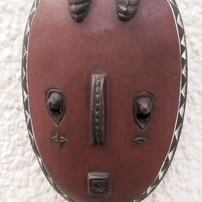 Alternate image for Handcrafted Ivoirian Wood Mask Youthful Spirit Dance