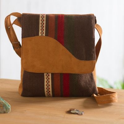 Alternate image for Suede Accented Wool Blend Sling from Peru Mountain Walker