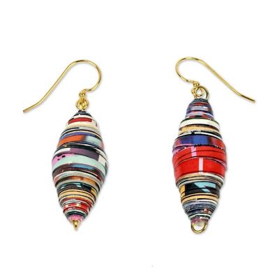 Alternate image for Eco-Design Recycled Paper Earrings from Africa Fresh Start