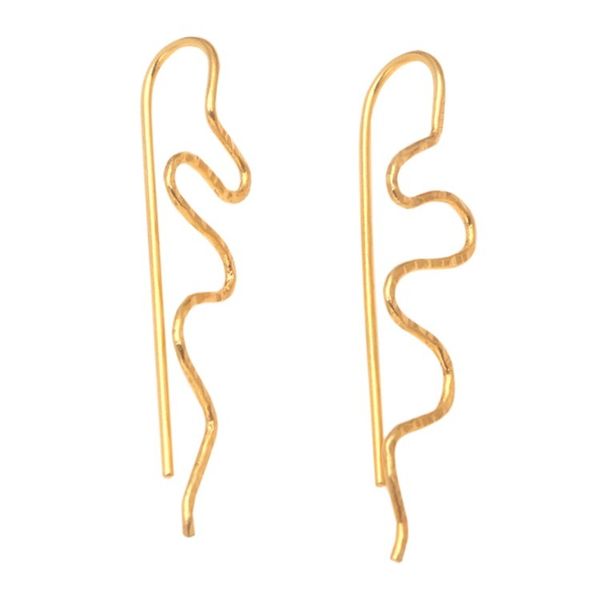 Alternate image for 18k Gold-plated Hand-crafted Drop Earrings from Indonesia Beautiful Movement