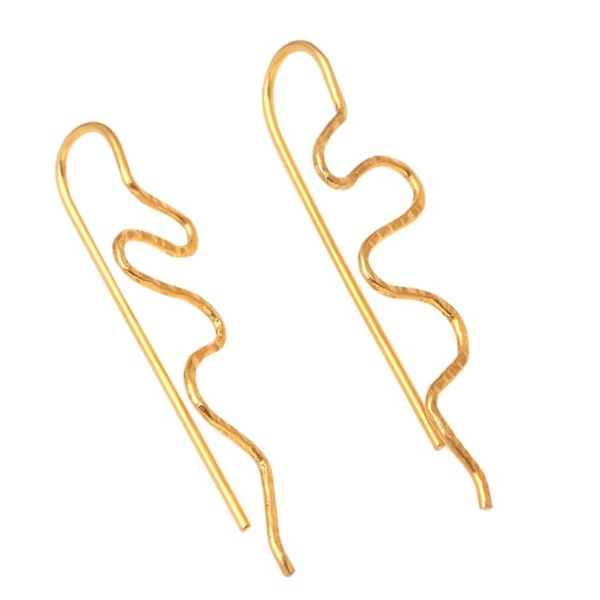 Alternate image for 18k Gold-plated Hand-crafted Drop Earrings from Indonesia Beautiful Movement