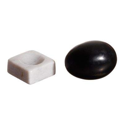 Alternate image for Egg-Shaped Onyx Gemstone Figurine from Peru Cute Egg