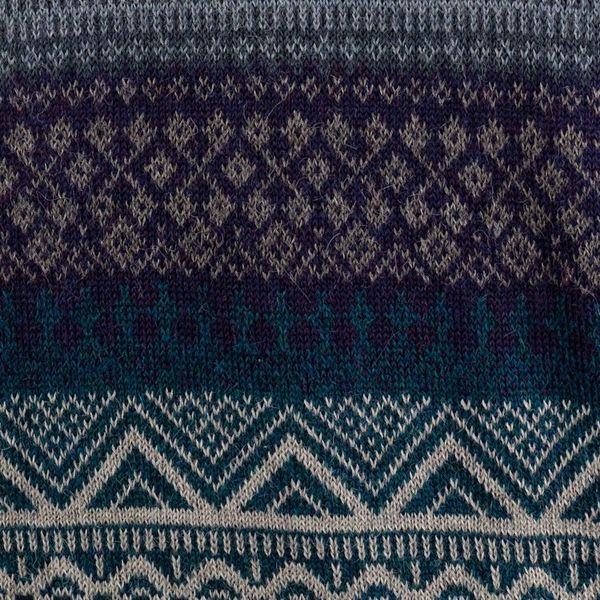 Alternate image for Mens Soft Teal and Blue 100 Alpaca Pullover from Peru Teal Adventures