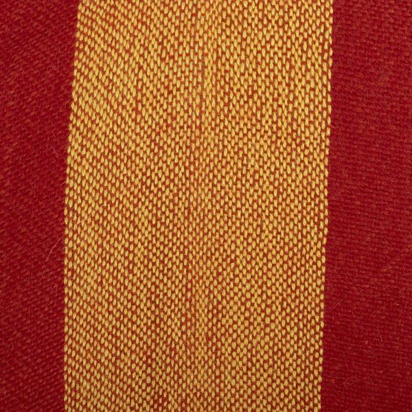 Alternate image for Red  Yellow Striped Ruana Woven from 100 Baby Alpaca Red  Yellow