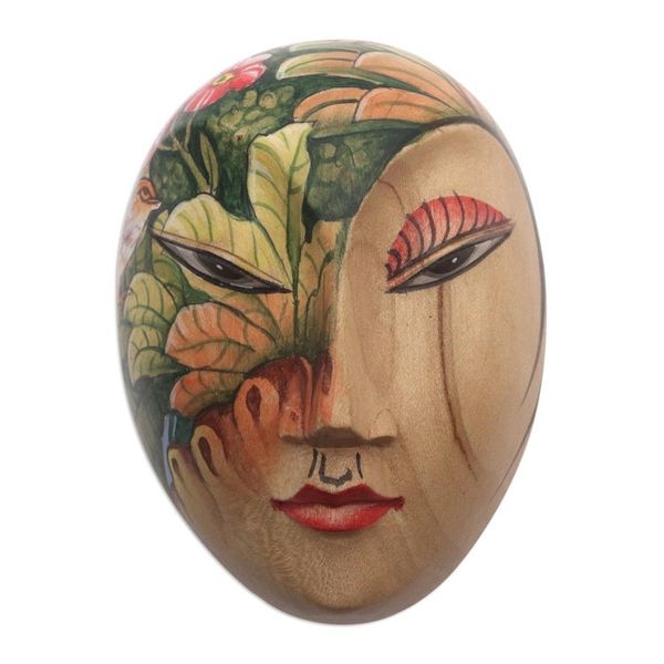 Alternate image for Hand Painted Wood Jewelry Box Mysterious Lady