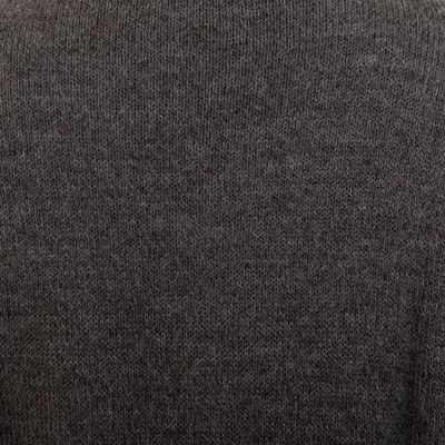 Alternate image for 100 Alpaca Dark Grey Mens Pullover Sweater from Peru Andes Grey