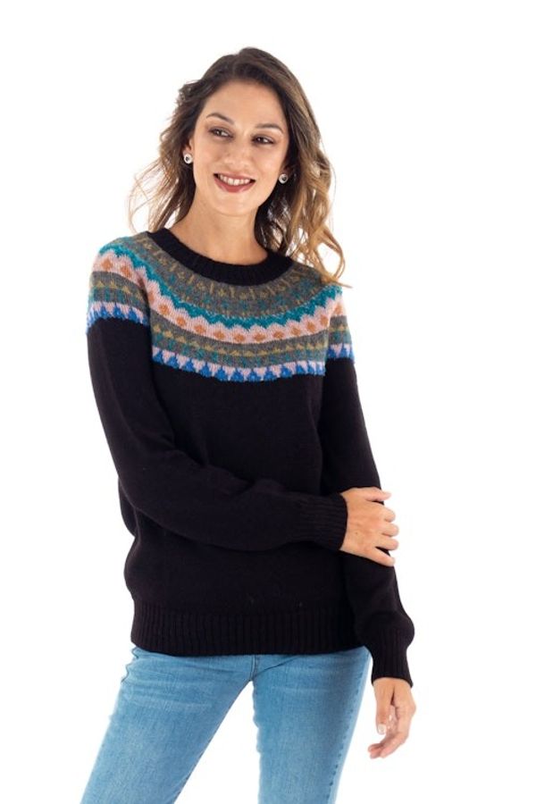 Alternate image for Crew Neck 100 Alpaca Sweater Northern Dream