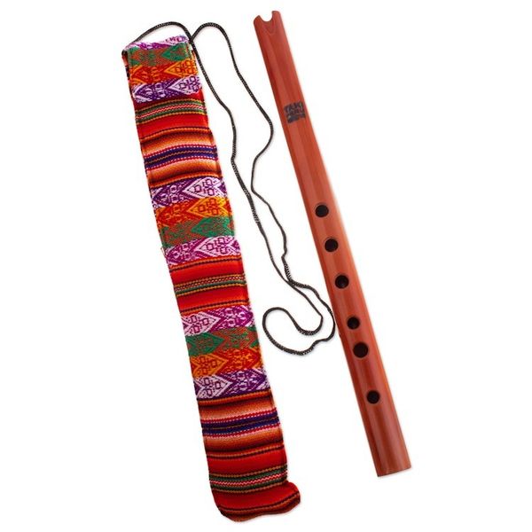 Alternate image for Hand Crafted Wood Quena Flute Andean Song