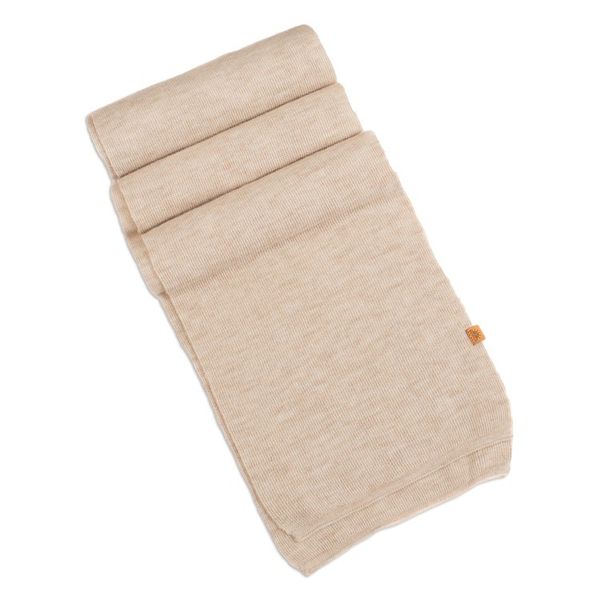 Alternate image for Knit Alpaca Blend Scarf in Vanilla Shade from Peru Cozy Vanilla