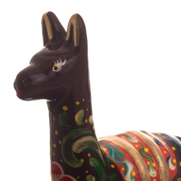 Alternate image for Hand Crafted Small Ceramic Llamas Set of 3 Colors of the Andes