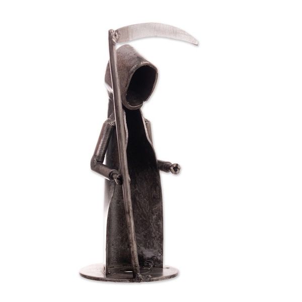 Alternate image for Abstract Modern Recycled Metal Figurine of Death The Reaper The Reaper