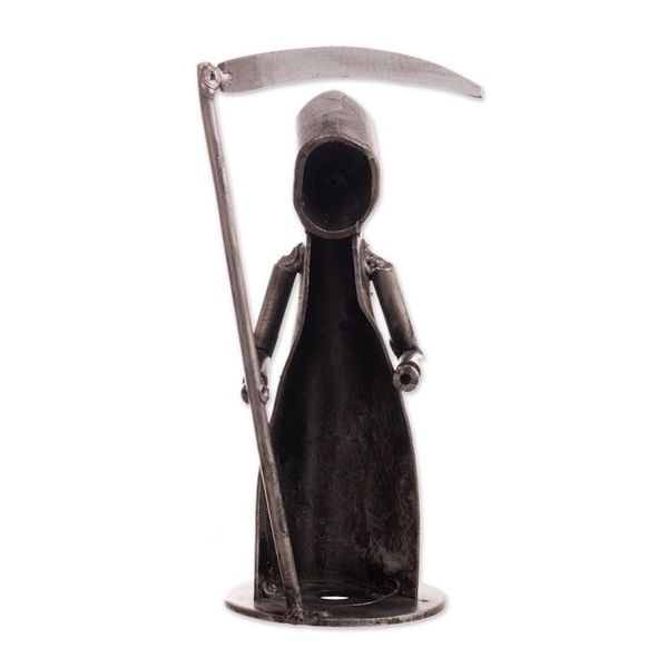 Alternate image for Abstract Modern Recycled Metal Figurine of Death The Reaper The Reaper