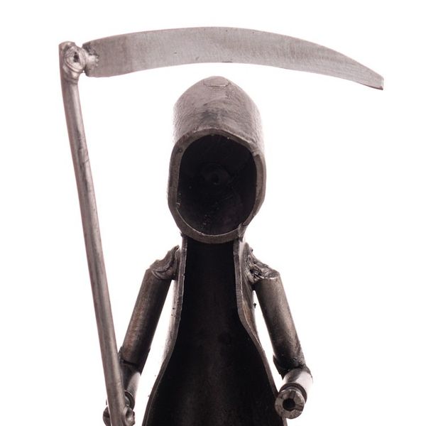 Alternate image for Abstract Modern Recycled Metal Figurine of Death The Reaper The Reaper