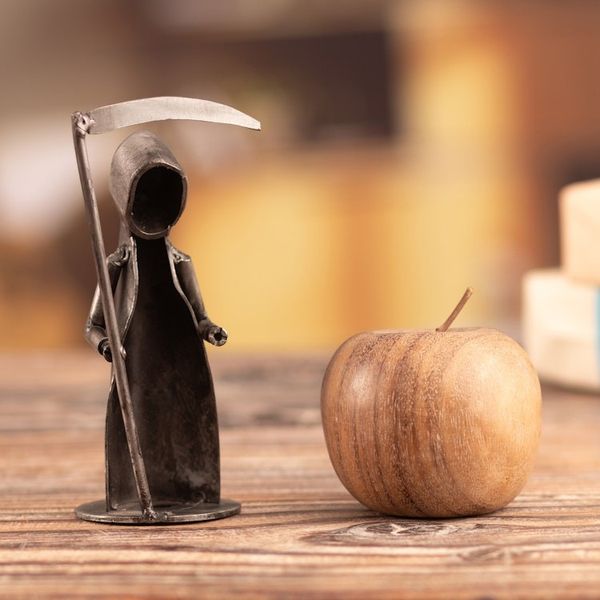 Alternate image for Abstract Modern Recycled Metal Figurine of Death The Reaper The Reaper