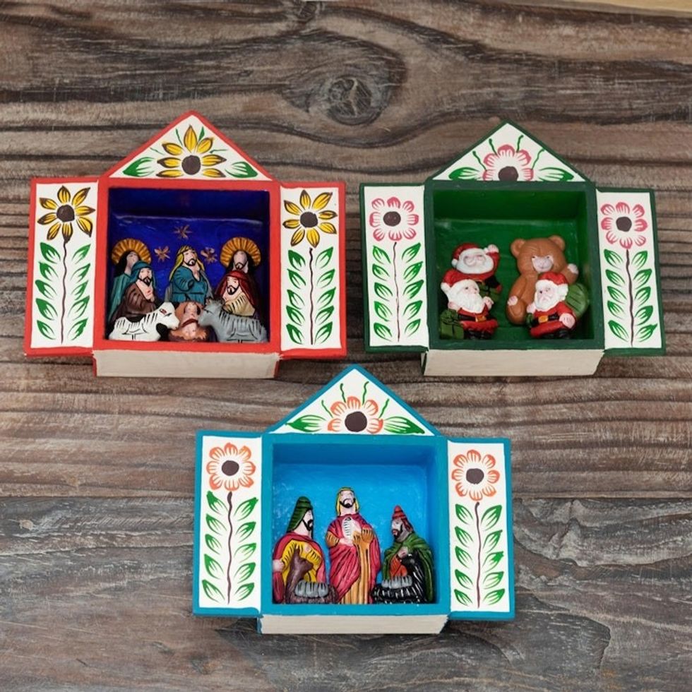 Mini Holiday-Themed Retablos 'Holiday Traditions'