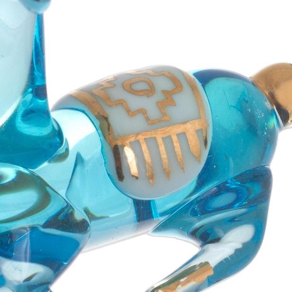 Alternate image for Blue Gilded Glass Nativity Scene from Peru 12 Piece Andean Festivity in Blue