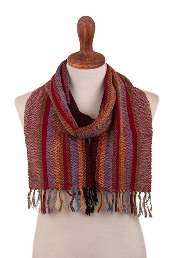 Alternate image for Unisex 100 Alpaca Scarf Tarma Sunrise