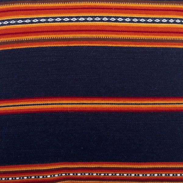 Alternate image for Pair of Handwoven Blue Alpaca Blend Cushion Covers Inca Comfort