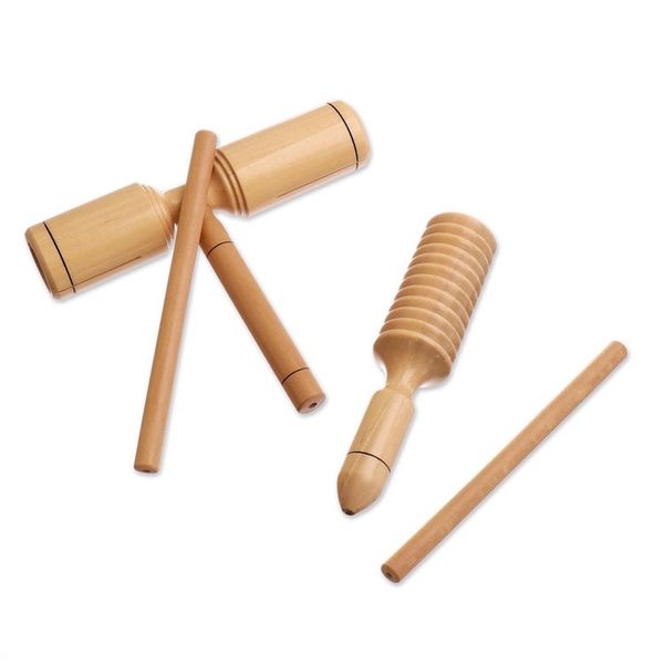 Alternate image for Handmade Wood Toc Toc Instruments Pair My Companions