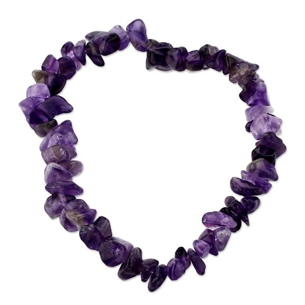 Alternate image for Handcrafted Amethyst Stretch Bracelet Natures Wisdom