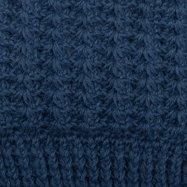 Alternate image for Caribbean Blue 100 Alpaca Hat Crocheted in Peru Caribbean Blue