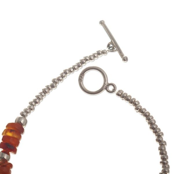 Alternate image for Beaded Bracelet with Orange Agate Warm and Cool