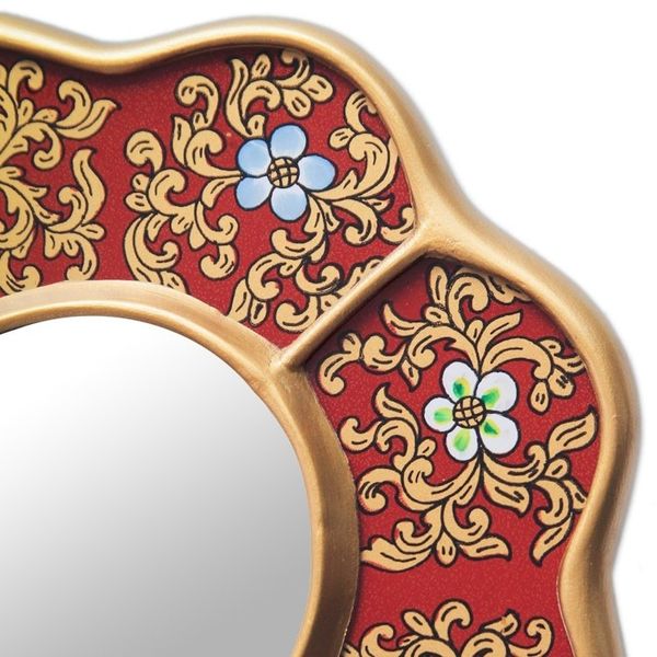 Alternate image for 3 Petite Collectible Reverse Painted Glass Accent Mirrors New Spring