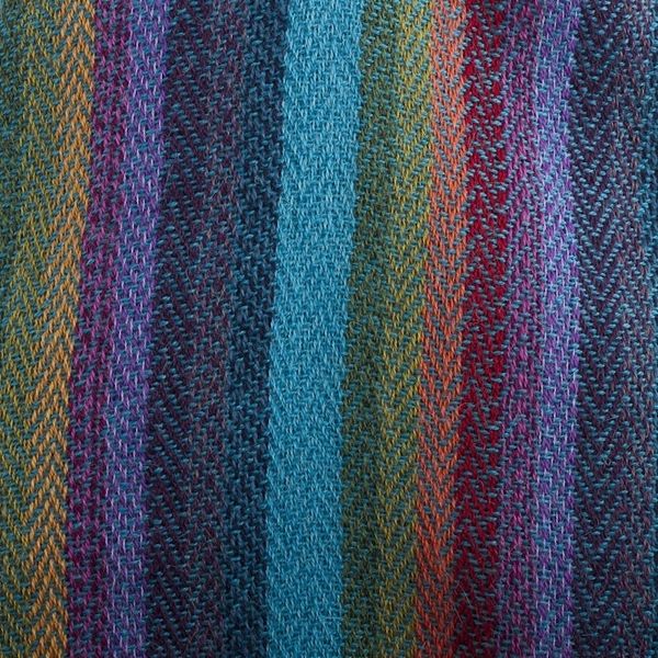 Alternate image for Multicolored 100 Alpaca Scarf Vibrant Colors