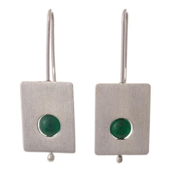 Alternate image for Green Agate Drop Earrings Marvelous