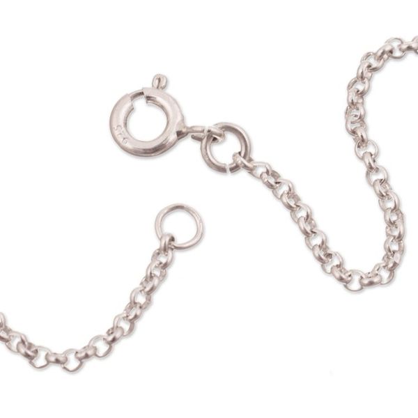 Alternate image for Fair Trade Modern Polished Sterling Silver Pendant Necklace Timeless Bonds