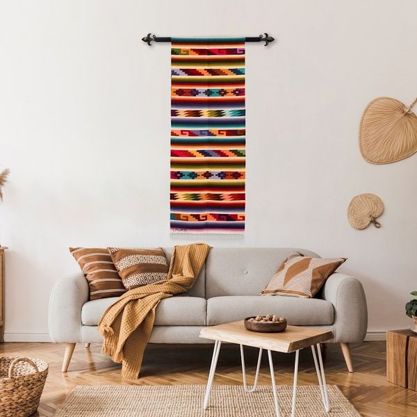 Alternate image for Traditional Andean Wool and Cotton Tapestry Woven in Peru Andean Mantle