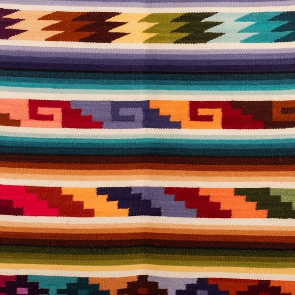 Alternate image for Traditional Andean Wool and Cotton Tapestry Woven in Peru Andean Mantle
