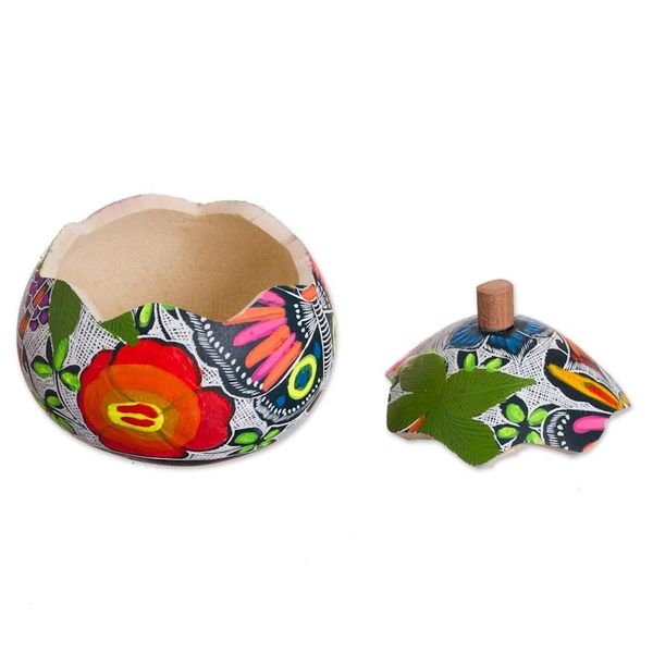 Alternate image for Colorful Gourd Decorative Jar from Peru Multicolored Paradise